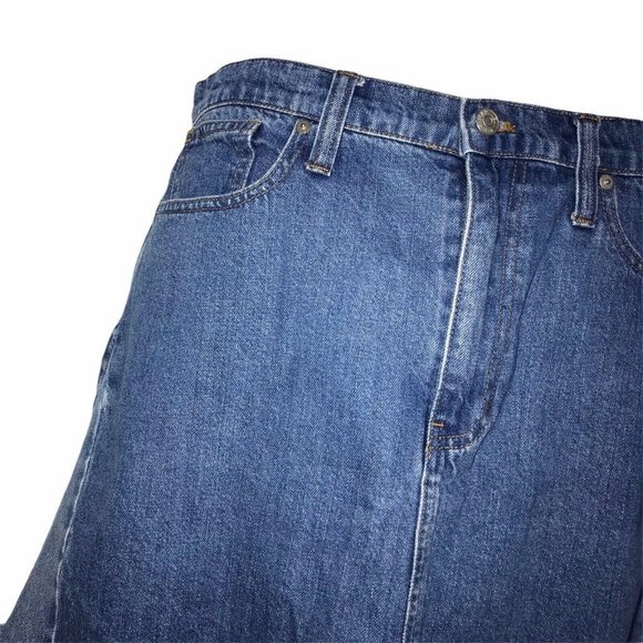 Madewell Patchwork Frayed Distressed Skirt 31 - Picture 2 of 10